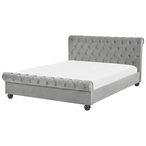 Beliani Cama de água Veludo AVALLON