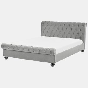 Beliani Cama de água Veludo AVALLON