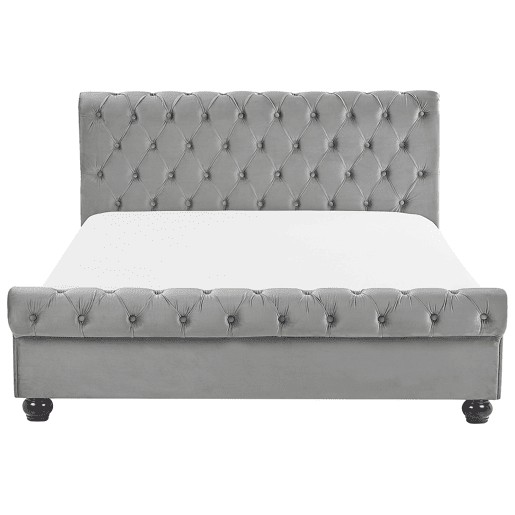 Beliani Cama de água Veludo AVALLON