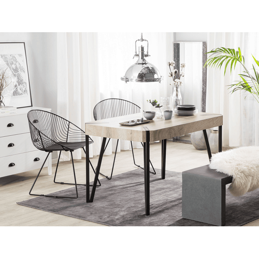 Mesa de jantar CAMBELL Taupe 130 cm 80 cm