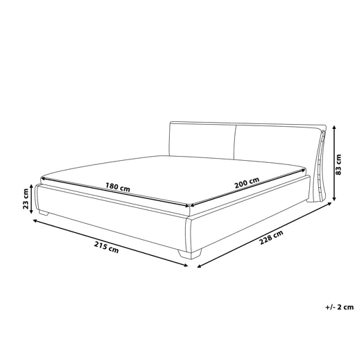 Cama de água Pele PARIS 180 x 200 cm Dourado