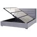 Beliani Cama con almacenaje Terciopelo ROUEN Beliani Cama con almacenaje Terciopelo ROUEN Gris Oscuro