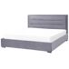 Beliani Cama con almacenaje Terciopelo ROUEN Beliani Cama con almacenaje Terciopelo ROUEN Gris Oscuro
