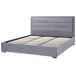 Beliani Cama con almacenaje Terciopelo ROUEN Beliani Cama con almacenaje Terciopelo ROUEN Gris Oscuro
