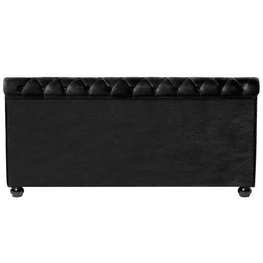Cama de água Veludo AVALLON 180 x 200 cm Preto
