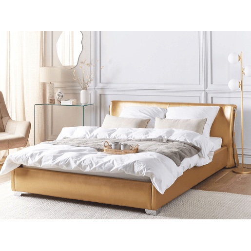 Cama de água Pele PARIS 160 x 200 cm Dourado