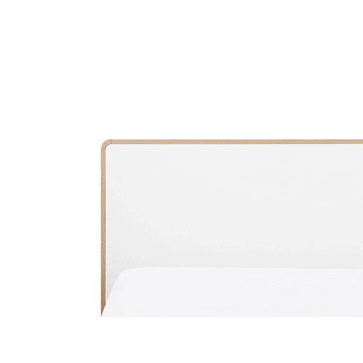 Cama com LED SERRIS 180 x 200 cm Castanho claro