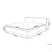 Beliani Cama de agua Poliéster PARIS 195x228 Beliani Cama de agua Poliéster PARIS 195x228 Gris