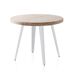 Mesa redonda extensible Berg 100x100 Mesa redonda extensible Berg 100x100 Blanco/ Madera