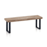 Banco Loft Carvalho Selvagem - Preto, Carvalho Selvagem - Branco, Carvalho Boreal - Preto, Carvalho Mel - Preto 120 x 47 x 34 cm