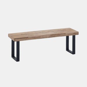 Banco Loft Carvalho Selvagem - Preto, Carvalho Selvagem - Branco, Carvalho Boreal - Preto, Carvalho Mel - Preto 120 x 47 x 34 cm