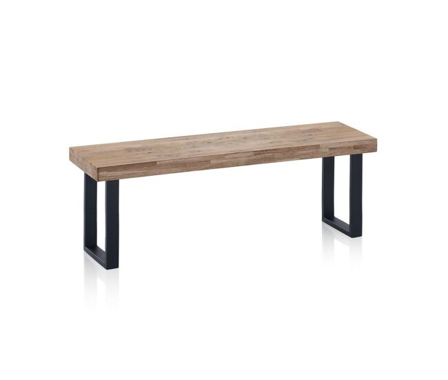 Banco loft roble salvaje - negro, roble salvaje - blanco, roble boreal - negro, roble honey - negro 120 x 47 x 34 cm