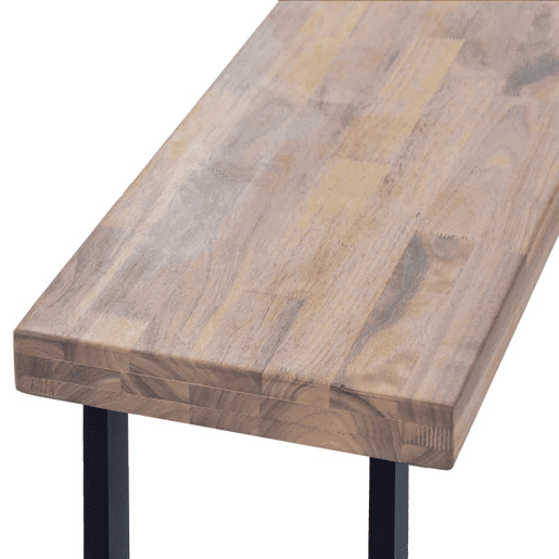 Banco Loft Carvalho Selvagem - Preto, Carvalho Selvagem - Branco, Carvalho Boreal - Preto, Carvalho Mel - Preto 120 x 47 x 34 cm