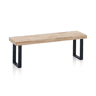 Banco Loft Carvalho Selvagem - Preto, Carvalho Selvagem - Branco, Carvalho Boreal - Preto, Carvalho Mel - Preto 120 x 47 x 34 cm