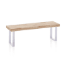 Banco Loft Carvalho Selvagem - Preto, Carvalho Selvagem - Branco, Carvalho Boreal - Preto, Carvalho Mel - Preto 120 x 47 x 34 cm
