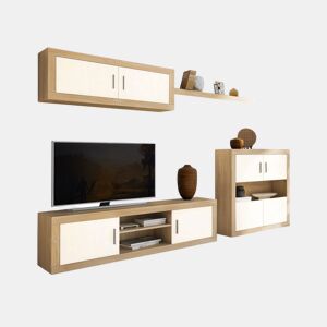Salão Nuka V7 Cambria - Branco 290 x 156 x 41,4 cm