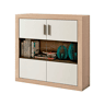 Adega de 2 portas Nuka Cambria - Branco 110 x 110 x 34,6 cm