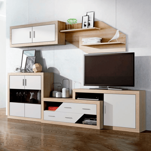 Adega de 2 portas Nuka Cambria - Branco 110 x 110 x 34,6 cm Adega de 2 portas Nuka Cambria - Branco 110 x 110 x 34,6 cm