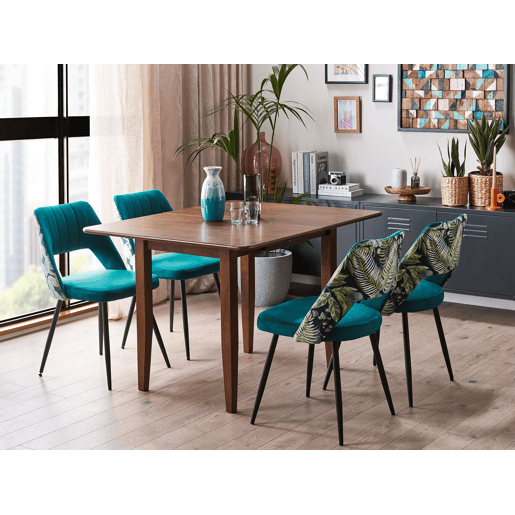Mesa de jantar extensível MASELA Castanho escuro 90120 cm 60 cm Madeira
