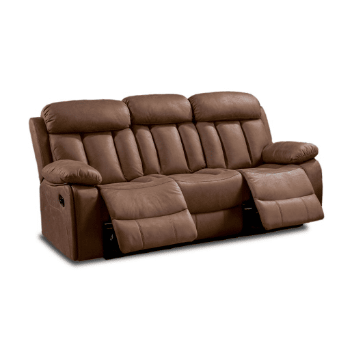 Sofá de 3 lugares para relaxar Kendal Chocolate 208cm x 101 x 97 cm