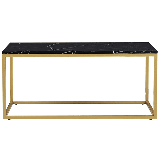 Mesa de centro DELANO PretoDourado