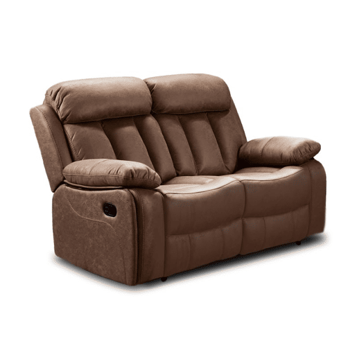 Sofá de relaxamento de 2 lugares Kendal Chocolate 152cm x 101 x 97 cm