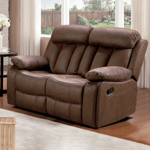 Sofá de relaxamento de 2 lugares Kendal Chocolate 152cm x 101 x 97 cm