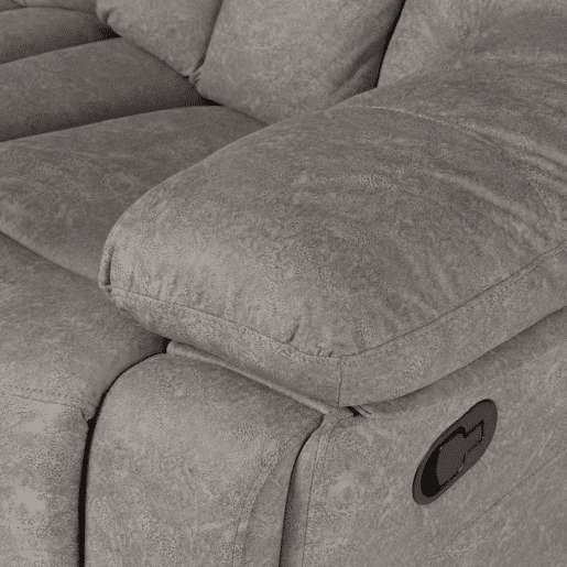 Sofá de 3 lugares para relaxar Kendal Marengo 208 cm x 101 x 97 cm