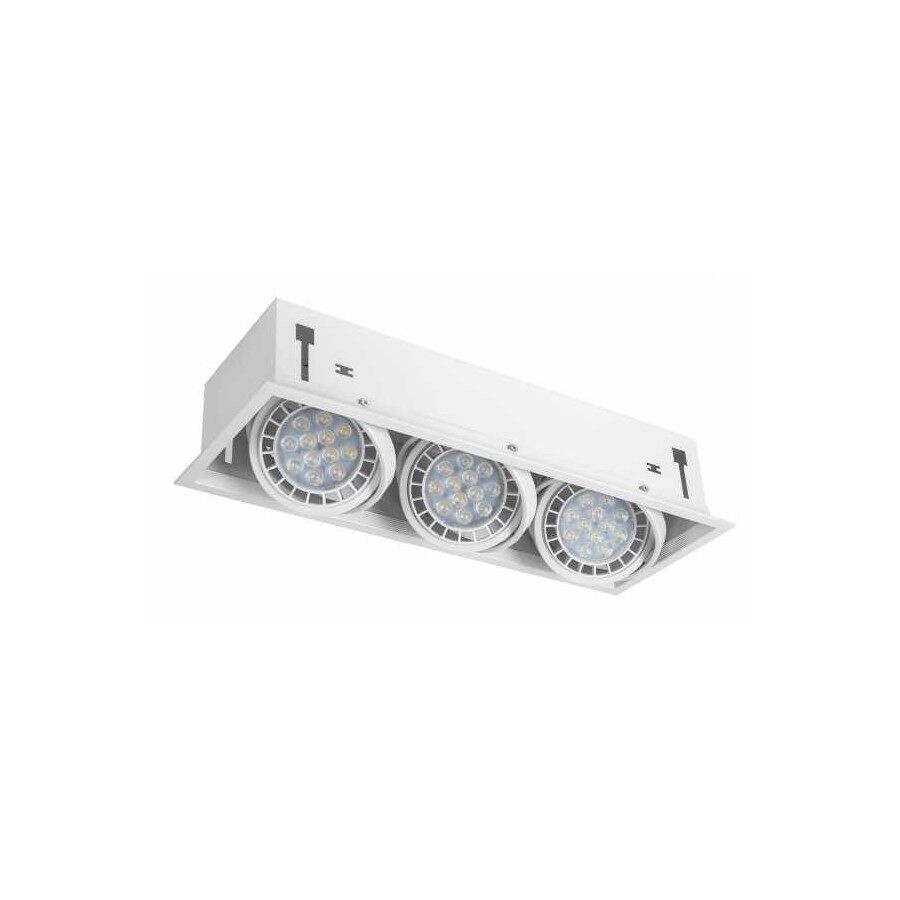 Empotrables / downlights aluminio color blanco serie cesar 48cm