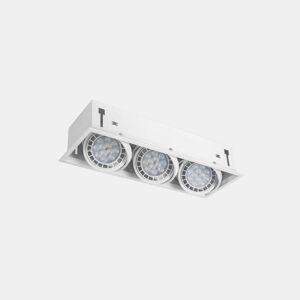 candeeiros de embutir  downlights alumínio branco série cesar 48cm