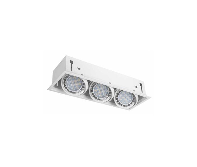 Empotrables / downlights aluminio color blanco serie cesar 48cm