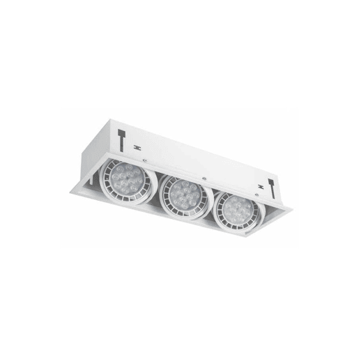 candeeiros de embutir  downlights alumínio branco série cesar 48cm