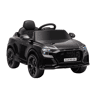HOMCOM Carro Elétrico Infantil acima de 3 anos Licença Audi RS Q8 com Bateria 6V Controle a Distância Música MP3 Buzina e Luzes Velocidade Máx. 3kmh 101x62x51cm Preto