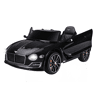 HOMCOM Bentley GT elétrico licenciado para crianças acima de 3 anos, 2 velocidades com controle remoto farois musica preto