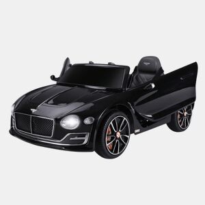 HOMCOM Bentley GT elétrico licenciado para crianças acima de 3 anos, 2 velocidades com controle remoto farois musica preto