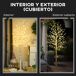 Árbol de Luce PP HOMCOM, hogar - decoración hogareña Árbol de Luce PP HOMCOM, hogar - decoración hogareña Blanco