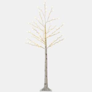 HOMCOM Árvore Sintética Altura 150cm com 120 Luzes LED IP44 Ajustável em 3 Modos Ramos Flexíveis e Base de Candeeiro Árvore de Decoração de Natal para Interiores 20x20x150cm Branco
