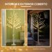 Árbol de Luce PP HOMCOM, hogar - decoración hogareña Árbol de Luce PP HOMCOM, hogar - decoración hogareña Blanco