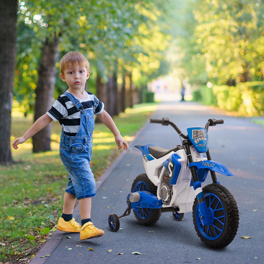 HOMCOM Mota Elétrica para Crianças acima de 3 Anos 12V Mota de Brinquedo Infantil com 2 Rodas de Equilíbrio Velocidade Máx. 8kmh Arranque Suave 106,5x51,5x68cm Azul HOMCOM Mota Elétrica para Crianças acima de 3 Anos 12V Mota de Brinquedo Infantil com 2 Rodas de Equilíbrio Velocidade Máx. 8kmh Arranque Suave 106,5x51,5x68cm Azul
