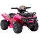 Quad Eléctrico para Niños Metal, PP HOMCOM Quad Eléctrico para Niños Metal, PP HOMCOM Rosa