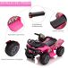 Quad Eléctrico para Niños Metal, PP HOMCOM Quad Eléctrico para Niños Metal, PP HOMCOM Rosa