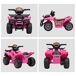 Quad Eléctrico para Niños Metal, PP HOMCOM Quad Eléctrico para Niños Metal, PP HOMCOM Rosa