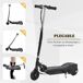 Patinete Eléctrico para Niño Acero y PP HOMCOM Patinete Eléctrico para Niño Acero y PP HOMCOM Negro