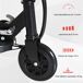 Patinete Eléctrico para Niño Acero y PP HOMCOM Patinete Eléctrico para Niño Acero y PP HOMCOM Negro