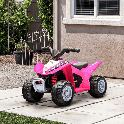 AIYAPLAY Quadriciclo Elétrico HONDA para Crianças de 18-36 Meses Quadriciclo Elétrico Infantil a Bateria 6V com Faróis LED Buzina Velocidade de 2,8kmh e Avance 65,5x35,5x43,5cm Rosa AIYAPLAY Quadriciclo Elétrico HONDA para Crianças de 18-36 Meses Quadriciclo Elétrico Infantil a Bateria 6V com Faróis LED Buzina Velocidade de 2,8kmh e Avance 65,5x35,5x43,5cm Rosa