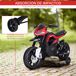 Moto Eléctrica Infantil PP, hierro HOMCOM Moto Eléctrica Infantil PP, hierro HOMCOM Rojo