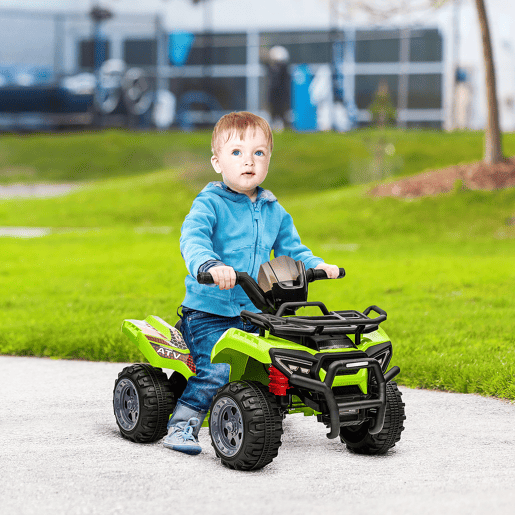 HOMCOM Quadriciclo Elétrico para Crianças de 18-36 Meses Veículo Elétrico a Bateria 6V Infantil com Velocidade 2kmh 70x42x45 cm Verde HOMCOM Quadriciclo Elétrico para Crianças de 18-36 Meses Veículo Elétrico a Bateria 6V Infantil com Velocidade 2kmh 70x42x45 cm Verde