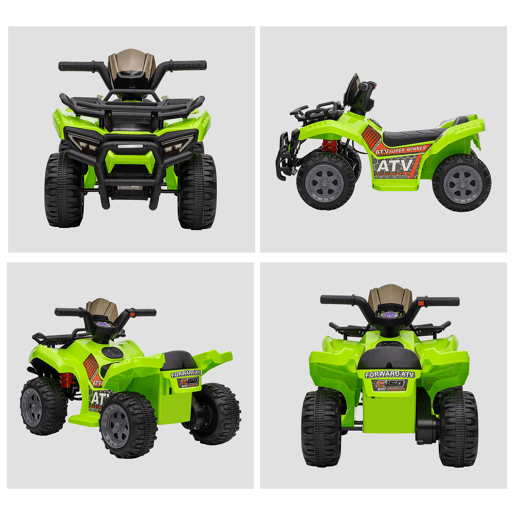 HOMCOM Quadriciclo Elétrico para Crianças de 18-36 Meses Veículo Elétrico a Bateria 6V Infantil com Velocidade 2kmh 70x42x45 cm Verde HOMCOM Quadriciclo Elétrico para Crianças de 18-36 Meses Veículo Elétrico a Bateria 6V Infantil com Velocidade 2kmh 70x42x45 cm Verde