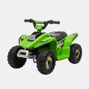 HOMCOM Quadriciclo Elétrico para Crianças de 18-36 Meses Veículo Elétrico Quadriciclo a Bateria 6V com Avance e Retrocesso Carga Máx. 20kg 72x40x45,5cm Verde