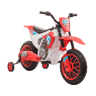 HOMCOM Mota Elétrica para Crianças acima de 3 Anos 12V Mota de Brinquedo Infantil com 2 Rodas de Equilíbrio Velocidade Máx. 8kmh Arranque Suave 106,5x51,5x68cm Vermelho